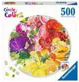 Puzzle rond 500 p - Fruits et légumes (Circle of Colors) Puzzle;Puzzles adultes - Ravensburger