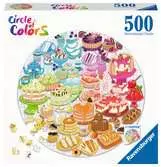 Round puzzle Circle of colors Desserts pastries Puzzels;Puzzels voor volwassenen - Ravensburger