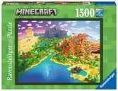 Puzzle 1500 p - Le monde de Minecraft Puzzle;Puzzles adultes - Ravensburger