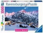 Dechberoucí hory: Bernská vysočina, Murren ve Švýcarsku 1000 dílků 2D Puzzle;Puzzle pro dospělé - Ravensburger