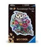 Dřevěné puzzle Tajemná sova 150 dílků 2D Puzzle;Dětské puzzle - Ravensburger