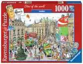 Kreslený Londýn 1000 dílků 2D Puzzle;Puzzle pro dospělé - Ravensburger