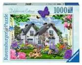 Romantická chata s psíky 1000 dílků 2D Puzzle;Puzzle pro dospělé - Ravensburger