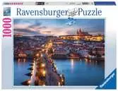 Praha v noci 1000 dílků 2D Puzzle;Puzzle pro dospělé - Ravensburger