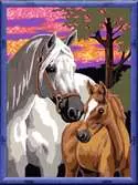 Sunset Horses Loisirs créatifs;Peinture - Numéro d’art - Ravensburger