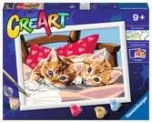 CreArt Dvě mazlivá koťata Kreativní a výtvarné hračky;CreArt Malování pro děti - Ravensburger