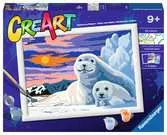 CreArt Serie D Classic - Focas sobre el hielo Juegos Creativos;CreArt Niños - Ravensburger