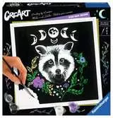 CreArt - 20x20 cm - Raton Laveur / Pixie Cold Edition Loisirs créatifs;Peinture - Numéro d’art - Ravensburger