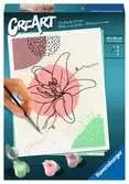 CreArt Buď šťastný: Květinová perokresba Kreativní a výtvarné hračky;CreArt Malování pro dospělé - Ravensburger