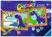 CreArt Serie Junior: 2 x Dinosauri Giochi Creativi;CreArt Junior - Ravensburger