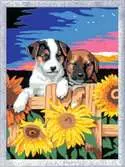 CreArt Serie D Classic - Cachorros con girasoles Juegos Creativos;CreArt Niños - Ravensburger