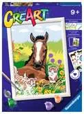 CreArt Kůň a koťata Kreativní a výtvarné hračky;CreArt Malování pro děti - Ravensburger