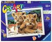 Little Lion Cubs Loisirs créatifs;Numéro d art - Ravensburger