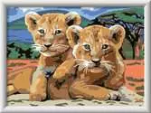 Little Lion Cubs Loisirs créatifs;Peinture - Numéro d’art - Ravensburger