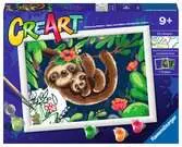 Sweet Sloths Loisirs créatifs;Peinture - Numéro d’art - Ravensburger