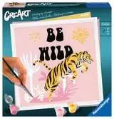 CreArt Serie Trend cuadrados - Be Wild: Tigre Juegos Creativos;CreArt Adultos - Ravensburger