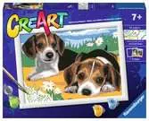 CreArt Serie D - Cachorros Jack Russell Juegos Creativos;CreArt Niños - Ravensburger