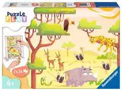 Puzzle & Play Dobrodružství na safari 2x24 dílků - obrázek 1 - Klikněte pro zvětšení