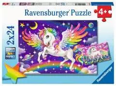 Puzzles 2x24 p - Licorne et Pégase - Image 1 - Cliquer pour agrandir