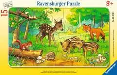 Puzzle dla dzieci 2D w ramce: Leśne zwierzęta 15 elementów - Zdjęcie 1 - Kliknij aby przybliżyć