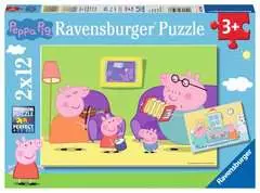 Puzzles 2x12 p - A la maison / Peppa pig - Image 1 - Cliquer pour agrandir