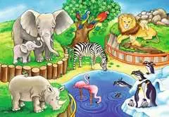 Puzzle dla dzieci 2D: Zwierzęta w zoo 2x12 elementów - Zdjęcie 3 - Kliknij aby przybliżyć