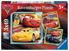 Puzzles 3x49 p - Prêts pour la course / Disney Cars 3 - Image 1 - Cliquer pour agrandir