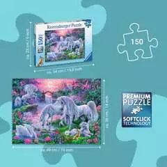 Puzzle dla dzieci 2D: Jednorożce o zachodzie słońca 150 elementów - Zdjęcie 3 - Kliknij aby przybliżyć