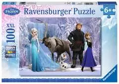 Puzzle 100 p XXL - Dans le royaume de La Reine des Neiges / Disney - Image 1 - Cliquer pour agrandir