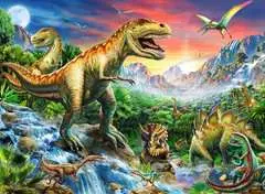 Puzzle dla dzieci 2D: Dinozaury 2 100 elementów - Zdjęcie 2 - Kliknij aby przybliżyć