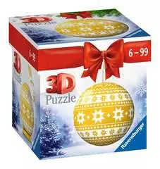 Puzzle-Ball Vánoční ozdoba žlutá 54 dílků - obrázek 1 - Klikněte pro zvětšení