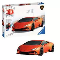 Puzzle 3D Lamborghini Huracán EVO orange - Image 3 - Cliquer pour agrandir