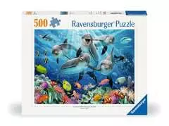 Puzzle 500 p - Dauphins sur le récif de corail - Image 1 - Cliquer pour agrandir