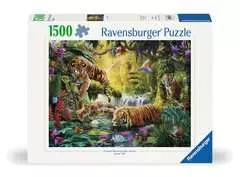 Puzzle 1500 p - Tigres au plan d'eau - Image 1 - Cliquer pour agrandir
