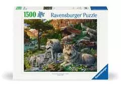 Puzzle 1500 p - Loups au printemps - Image 1 - Cliquer pour agrandir