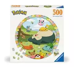 Puzzle rond 500 p - Pokémon en fleurs - Image 1 - Cliquer pour agrandir