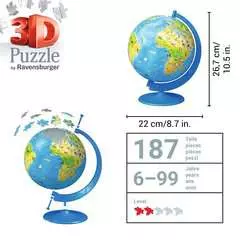 Puzzle 3D Kula: Dziecinny globus 180 elementów - Zdjęcie 6 - Kliknij aby przybliżyć