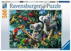 Puzzle 500 p - Koalas dans l'arbre - Image 1 - Cliquer pour agrandir