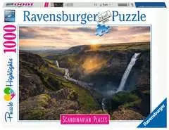 Puzzle 2D Haifoss of Island - bilde 1 - Klikk for å zoome