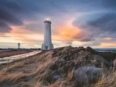 Prachtige lucht boven de vuurtoren van Akranes IJsland - image 2 - Click to Zoom