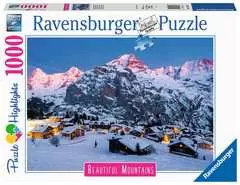 Dechberoucí hory: Bernská vysočina, Murren ve Švýcarsku 1000 dílků - obrázek 1 - Klikněte pro zvětšení