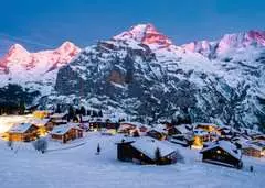 Dechberoucí hory: Bernská vysočina, Murren ve Švýcarsku 1000 dílků - obrázek 2 - Klikněte pro zvětšení