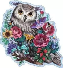 Puzzle en bois - Forme - 150 pcs - Hibou floral - Image 2 - Cliquer pour agrandir