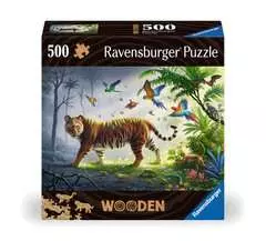 Puzzle en bois - Rectangulaire - 500 pcs - Tigre de la jungle - Image 1 - Cliquer pour agrandir