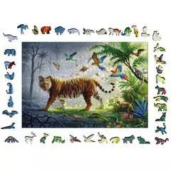 Puzzle en bois - Rectangulaire - 500 pcs - Tigre de la jungle - Image 3 - Cliquer pour agrandir