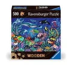 Puzzle en bois - Rectangulaire - 500 pcs - Monde marin coloré - Image 1 - Cliquer pour agrandir