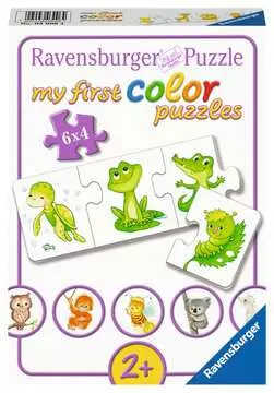 Mein 1. Farbpuzzle Tiere  6x4p Pussel;Barnpussel - bild 1 - Ravensburger