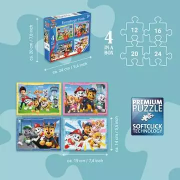 Tlapková patrola 4 v 1 2D Puzzle;Dětské puzzle - obrázek 6 - Ravensburger
