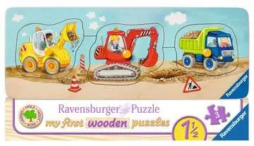 Stavební vozidla 3 dílky 2D Puzzle;Dětské puzzle - obrázek 1 - Ravensburger
