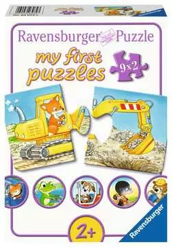 Moje první puzzle Zvířecí staveniště 9x2 dílků 2D Puzzle;Dětské puzzle - obrázek 1 - Ravensburger